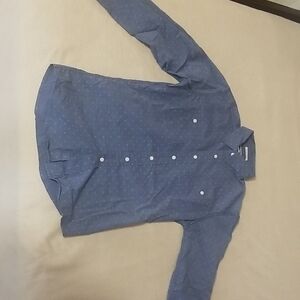 Men's Blue Button-Up Shirt